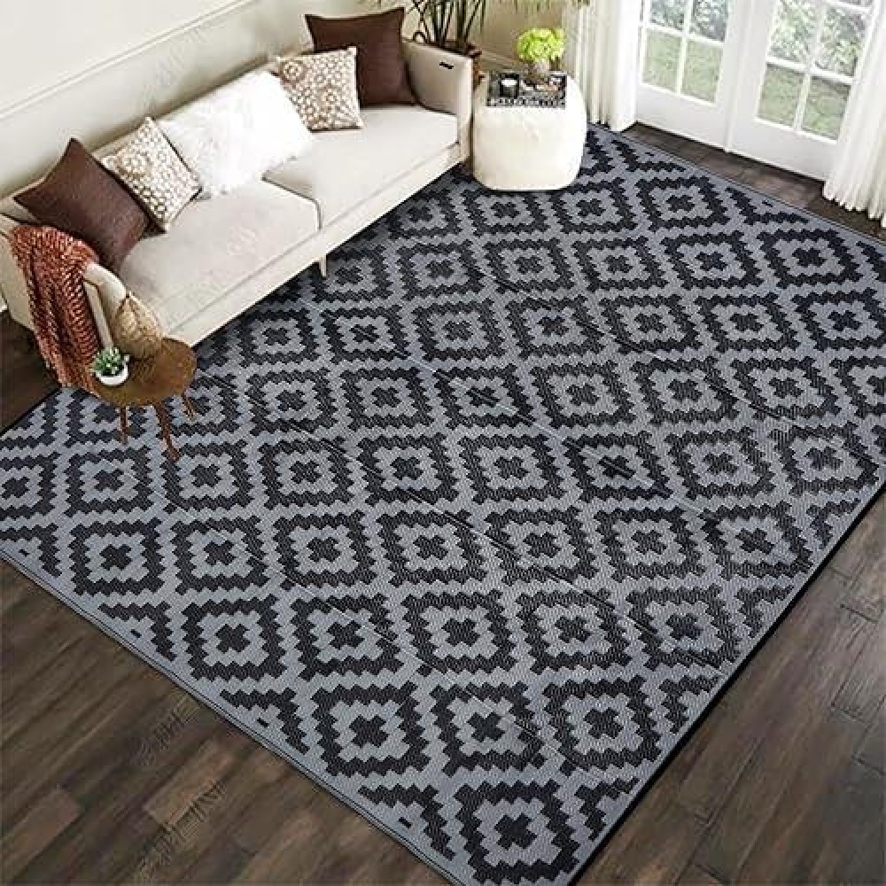 Sand Mine Reversible Mats Plastic Straw Rug Modern Area Rug Large Floor Mat And Rug For Outdoors Rv Patio Backyard Deck