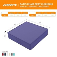 Aofeite Outdoor Olefin Chair Cushions 22X22X5 Set Of 4 Waterproof Patio Seat Cushions For Patio Furniture With 4Level Col