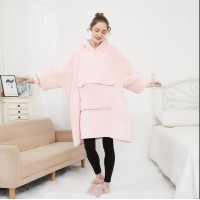 Redroko Sherpa Blanket Hoodie Wearable Blanket Oversized Hoodie Blanket Giant Hoodie Hooded Comfy Cozy Blanket Sweatshir