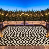 Sand Mine Reversible Mats With Led Strip Lights Plastic Straw Rug Modern Area Rug Large Floor Mat For Outdoors Patio Backya