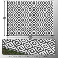 Sand Mine Reversible Mats Plastic Straw Rug Modern Area Rug Large Floor Mat And Rug For Outdoors Rv Patio Backyard Deck