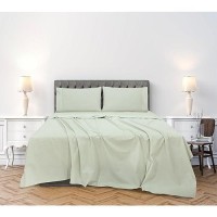 Royale Linens 300 Thread Count 100 Long Staple Combed Cotton Sheet Set 4 Piece Bed Sheet 1 Fitted Sheet 1 Flat Sheet 2Pillo