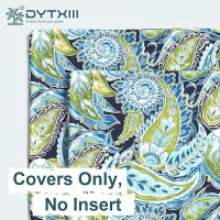 Dytxiii Pack Of 2 Outdoor Waterproof Lumbar Pillow Covers Only Rectangle Decorative Double Printed Pillow Cases For Patio Couch