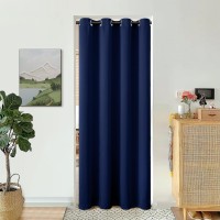 Bgment Navy Door Curtain 80 Inch Length For Doorway Bedroom Closet Curtain Privacy Thermal Insulated Blackout Grommet Room Div