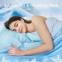 Elegear Cooling Comforter Queen Absorbs Body Heat To Keep Cool Doublesided Cooling Blanket For Hot Sleepers Arcchill Cool Fab