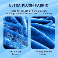 Whale Flotilla Fleece King Size Blanket For Bed 90X104 Inch Super Plush And Soft 300Gsm Blankets For All Season Fluffy And Lig