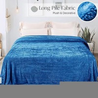 Whale Flotilla Fleece King Size Blanket For Bed 90X104 Inch Super Plush And Soft 300Gsm Blankets For All Season Fluffy And Lig