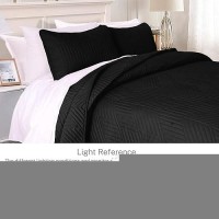 Exclusivo Mezcla California King Quilt Bedding Set Lightweight Black Oversized King Bedspreads Soft Modern Geometric Coverlet S