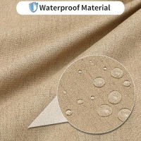 Outdoorlines Faux Linen Outdoor Cushion Covers Replacement 20X18X4 Waterproof Patio Cushion Cover For Outdoor Furniture