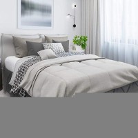 Nestl Grey Bed Skirt Full Size Pinch Pleat Full Bed Skirt 14 Inch Drop Full Bedskirt Hotel Quality Grey Bed Skirts Premium