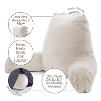 Nestl Reading Pillow Large Bed Pillow Back Pillow For Sitting In Bed Shredded Memory Foam Chair Pillow Reading Bed Rest Pill