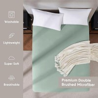 Nestl Extra Deep Pocket Full Fitted Sheet Sage Green Full Size Fitted Sheet Only 1800 Microfiber Fitted Bed Sheet Ultra Soft