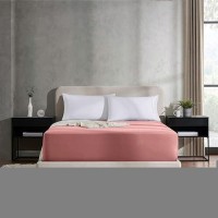 Nestl Pink Clay California King Fitted Sheet Extra Deep Pocket Cal King Fitted Sheet Only 1800 Microfiber Fitted Bed Sheet Ul