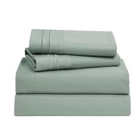 Nestl Full Size Sheet Sets 4 Piece Full Size Sheets Deep Pocket Hotel Luxury Extra Soft Breathable And Cooling Sage Green