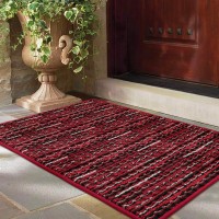 Hicorfe Indoor Doormat 24X35 Boho Vintage Style Front Back Door Mat Non Slip Rubber Backing Lowprofile Absorbent Resist Dir