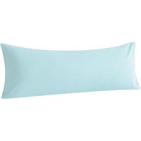 Ntbay Body Cotton Pillowcase - Envelope Closure 20X54 Pillowcase  Breathable And Soft Bed Pillow Case  Aqua