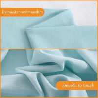 Ntbay King Cotton Pillowcases - Envelope Closure 20X36 Pillowcases Set Of 2  Breathable And Soft Bed Pillow Cases  Aqua