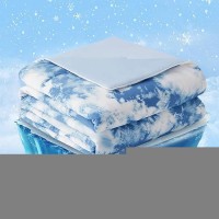 Cozy Bliss Cooling Comforter Twin Size  Cooling Blankets For Hot Sleepers And Night Sweats  Tie Dye Denim Blue Summer Comforter For Twin Size Bed  Breathable Soft Lightweight Silk Smooth