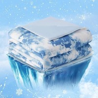 Cozy Bliss Cooling Comforter King Size  Cooling Blankets For Hot Sleepers And Night Sweats  Tie Dye Denim Blue Summer Comforter For King Size Bed  Breathable Soft Lightweight Silk Smooth