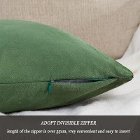 12X20 Olive Green Pillow Covers Velvet Lumbar Pillow Decorative Throw Pillows Couch Sofa Covers Bedroom Set Of 2