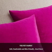 Gigizaza Pack Of 2 Throw Pillow Covers 26X26 Hot Pink Velvet Decorative Pillows Couch Sofa Covers Bedroom Cojines Para Sala