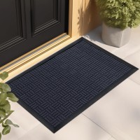 Mibao Front Door Mat Heavy Duty Durable Welcome Mat For Outdoor Indoor Dirt Trapper Waterproof Super Absorbent Door Mat For En