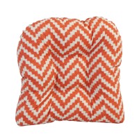 Blazing Needles Rounded Back Tufted Outdoor Chair Cushion, 19 X 19, Weiland Persimon 2 Count