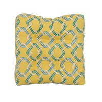 Blazing Needles Square Tufted Outdoor Chair Cushion, 19 X 19, Capecod Summer