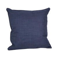 Blazing Needles Corded Solid Outdoor Throw Pillow, 25 X 25, Azul