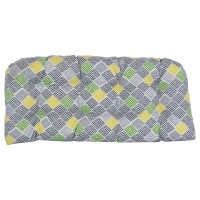 Blazing Needles Rounded Back Tufted Outdoor Loveseat Cushion, 42 X 19, Belk Stone