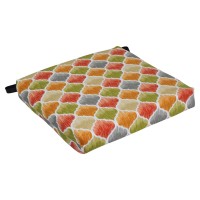 Blazing Needles Square Outdoor Chair Cushion, 20 X 19, Denali Sunset