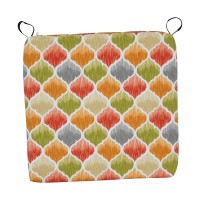 Blazing Needles Square Outdoor Chair Cushion, 20 X 19, Denali Sunset