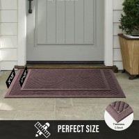 Hiyard Sturdy Front Door Mat Absorbent Muddy Dirt Resist Welcome Door Mats Outdoor Indoor Stain And Fade Resistant Nonslip B