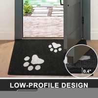 Mibao Front Door Mat Dirt Trapper Doormat For Muddy Paws Absorbent Mud Mat For Dogs Nonslip Washable Entrance Mats Inside M