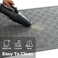 Mibao Front Door Mat Indoor Outdoor Entrance Dirt Trapping Outdoor Welcome Mats Nonslip Outdoor Door Mats Low Profile Front