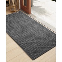 Colorgeometry Large Front Door Mat Indoor Entrance 24X47 Indoor Mats For Entryway Non Slip Rubber Backed 2X4 Dirt Trapper