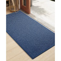 Colorgeometry Large Front Door Mat Indoor Entrance 24X47 Indoor Mats For Entryway Non Slip Rubber Backed 2X4 Dirt Trapper