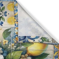 Ambesonne Lemon Garden Kitchen Curtains Mediterranean Curlicue Leaves Detailed Citrus Huddle With Floral Window Drapes 2 Panel