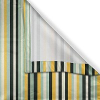 Ambesonne Stripes Kitchen Curtains  Horizontal Lines Simple Design With Retro Farmhouse Inspired Colors  Window Drapes 2 Panel Set For Kitchen Cafe Decor  55