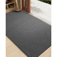 Colorgeometry Large Front Door Mat Indoor Entrance 36X59 Indoor Mats For Entryway Non Slip Rubber Backed 3X5 Dirt Trapper