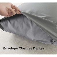 Whatsbedding King Size Pillowcases Set Of 2 20X36 Cotton Pillow Cases With Envelope Closure Soft Breathable Pillow Covers Fo