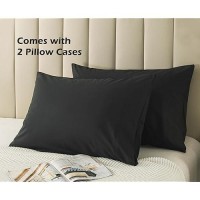 Whatsbedding King Size Pillowcases Set Of 2 20X36 Cotton Pillow Cases With Envelope Closure Soft Breathable Pillow Covers Fo