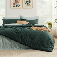 Bedsure Forest Green King Size Comforter Set Bedding Set King 7 Pieces Bed In A Bag Bed Set With Comforter Sheets Pillowcas