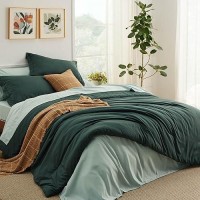 Bedsure Forest Green King Size Comforter Set Bedding Set King 7 Pieces Bed In A Bag Bed Set With Comforter Sheets Pillowcas