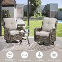 Belord Patio Furniture Cushions With Removable Cover 1 Pair Of Beige Cushions Including 1 Seat Cushion And 1 Back Cushion For O