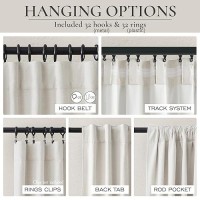 Qjmydeco 9Ft Farmhouse Blackout Curtains For Bedroom 2 Panel Sets 107 Inch Long Drapes For 106108 Inches Windows Patio Curtain