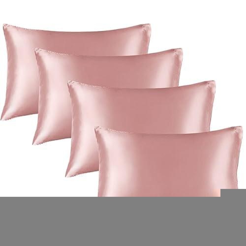 Bedelite Satin Pillowcase For Hair And Skin Super Soft Similar To Silk Pillow Cases 4 Pack With Envelope Closure Cooling Pillo