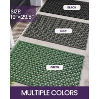 Dexi Front Door Mats For Entryway Low Profile Non Slip Doormat Outside All Weather Dirt Trapping Waterproof Welcome Entrance M