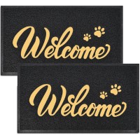 Thenv Door Mat Welcome 2 Pack 32X20 Outdoorindoor Heavy Duty Non Slip Doormat For Front Door Entance Outside Door Mats F