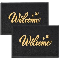 Thenv Door Mat Welcome 2 Pack 36X24 Outdoorindoor Heavy Duty Non Slip Doormat For Front Door Entance Outside Door Mats F